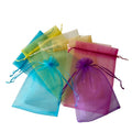 On Stock Multi Colors 16x24cm Mesh Lingerie Pouches Drawstring Organza Gift Bags