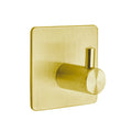 Modern Brushed Gold Stainless Steel Coat Hook with Suction Cup Heavy Duty 4-Pack for Bathroom