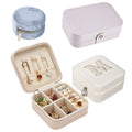 FADELI Hot Selling Girl Earrings Ear Stud Box Storage Device Portable Jewelry Storage Box PU Leather Small Travel Jewelry Box