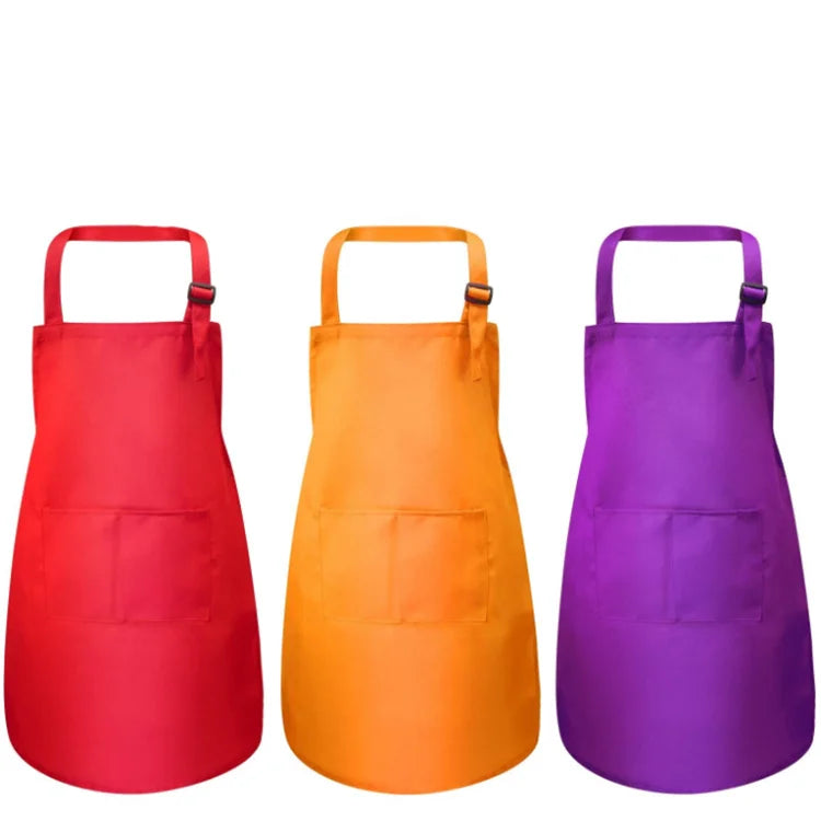 Wholesale Cotton Canvas Apron Cheap Custom Apron Kids Painting Children Apron