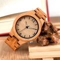 BOBO BIRD Factory Luxury Men's Watches Unique Style Bamboo Wood Custom Logo Pointer Dial Display for Business Sport Wristwatches