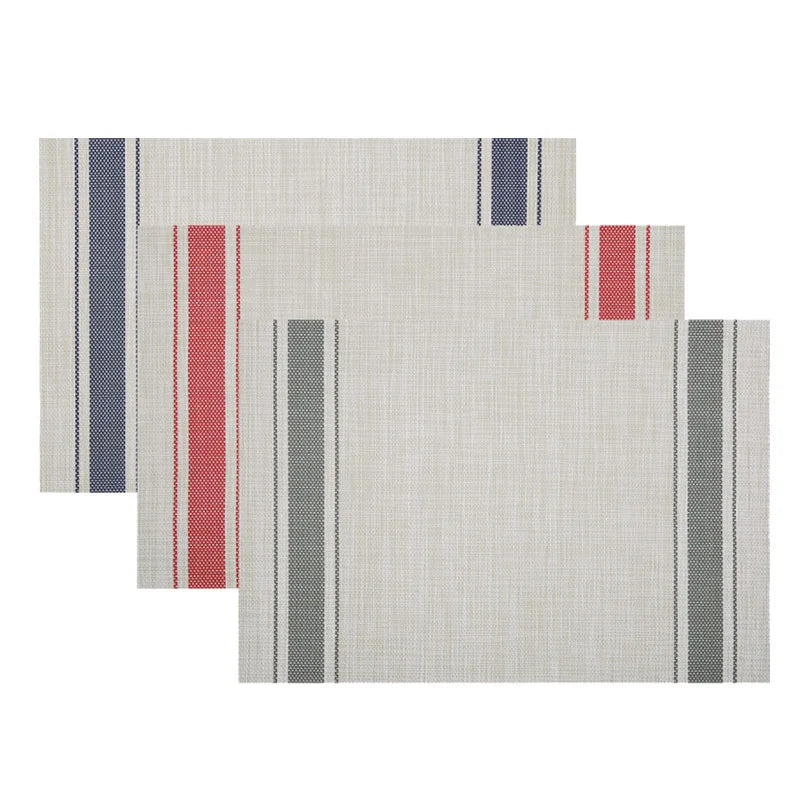 Washable Kitchen Accessories Sale Hot Designs Pvc Table Mat Placemat Set for Restaurant Kitchen or Dining Room