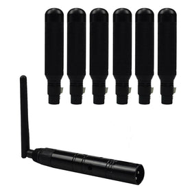 Black 2.4g Wireless Led Colors Battery Powered DMX Console Receiver Transmitter for Stage Lighting Control