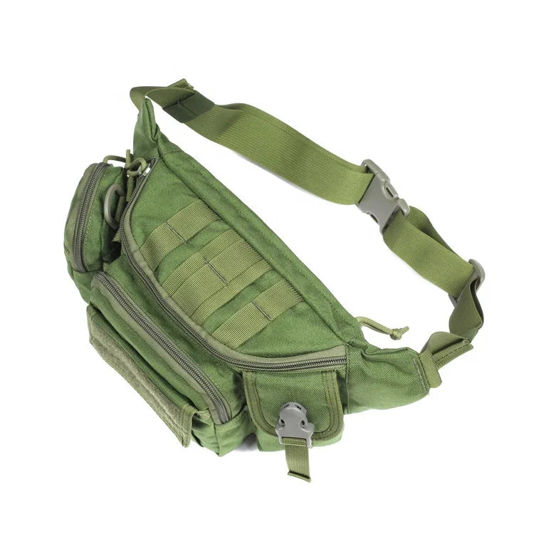 GAF 1050D Nylon Custom Tactical Waist Belt Bag Waterproof Running Fanny Pack with Zipper Closure for Outdoor Use