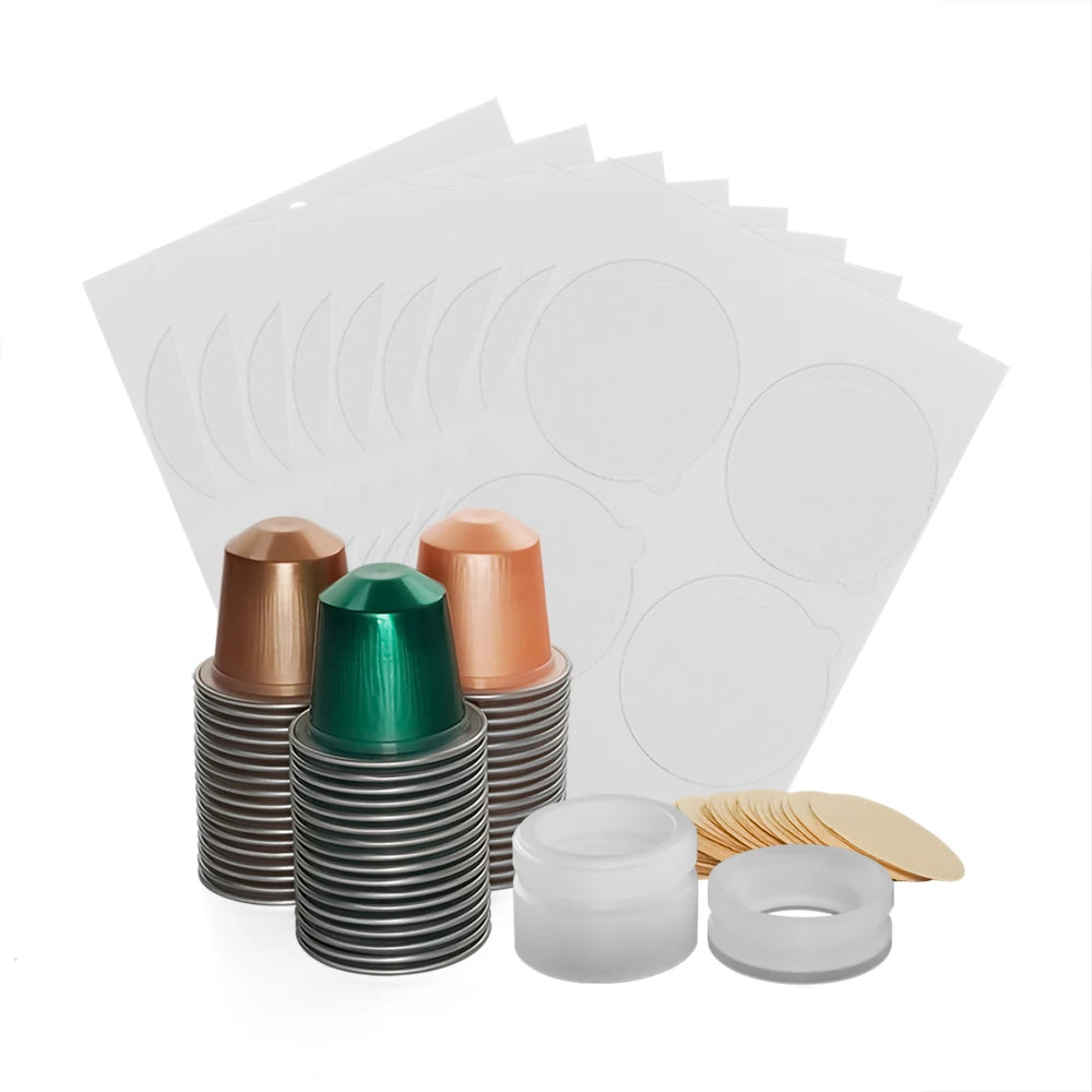 Wholesale Price 1SET Probiotic Powder Freeze-dried Coffee Powder Milk Tea Coffee Capsule Aluminum Capsule With Self-adhesive Lid