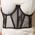50%OFF Europe and the United States Lace commuter Lace Vest Corset Chest Wire Fishbone Slim Girdle Corset