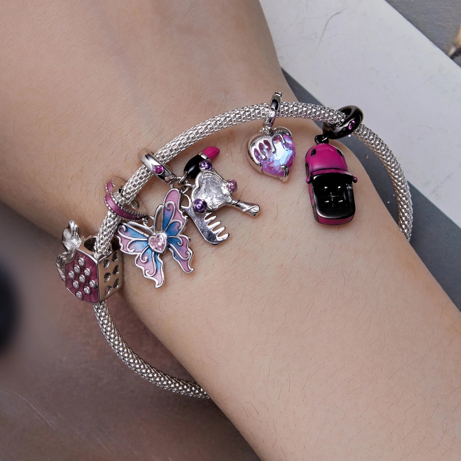 Fashion 925 Sterling Silver Charm Pendant Jewelry Making Supplies Trendy DIY Craft Beads for Necklace Bracelet