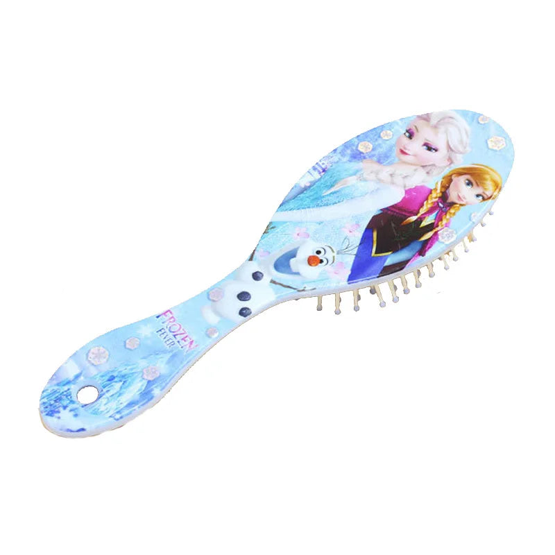 Children's Cartoon Mickey Comb Froozen Princess Sophia Plastic Massage Cartoon Cushion Comb Anti-static Hairdressing Comb