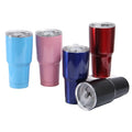 logo Promotional Christmas Eco Friendly Travel Car 30 oz Double Walled Tumbler Stainless Steel Mugs Beed Tumblers Cup in Bulk
