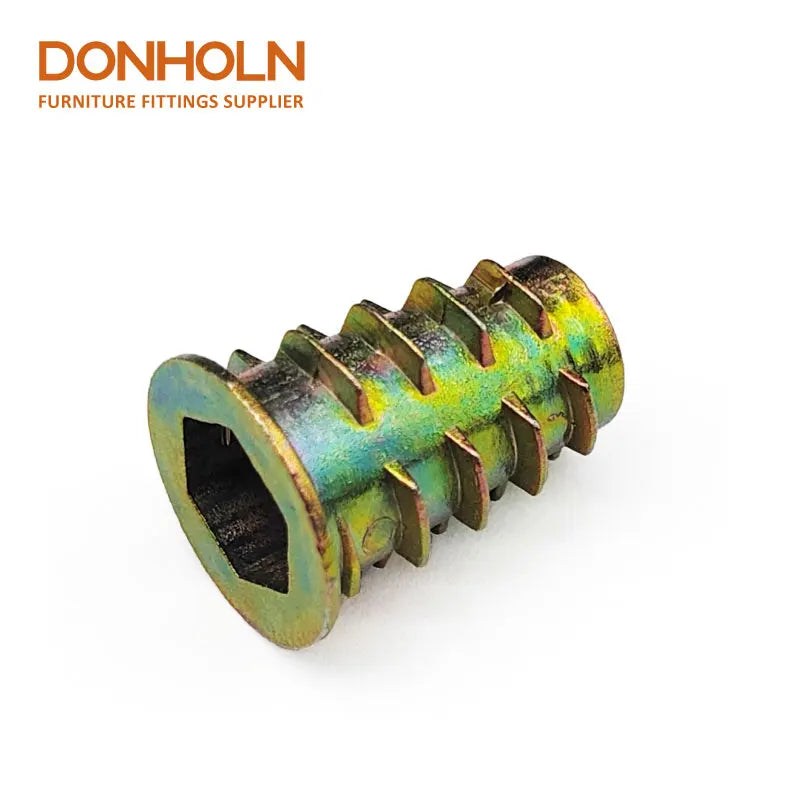 CN3460 Zinc Plated Hex Socket Screw M8*20 Dowel Threaded Insert Nut 3 in 1 Type D Insertnut