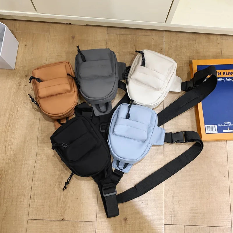 Latest Design Simple Mini Oxford Chest Bag Portable Waterproof Custom Logo Unisex 2025 Sling Bags