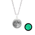 Cosmic Dream Star Sky Time Gem Nightlight Glass Glowing Night Moon Pendant Necklace