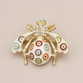 Jachon Cute Honeybee Animal Brooches Pin Colorful Rhinestones Bee Shape Corsages Scarf Clips Jewelry for Women