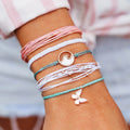 Hot-selling New Arrival Summer Boho Butterfly Bracelet Sets Friendship Woven Bracelet for Woman