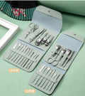 16pcs/12pcs Professional Manicure Tools Stainless Steel Nail Clipper Manicure Gift Set with Bag