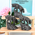 Factory Price High Quality Polished Natural Crystal Crafts Fengshui Animal Healing Yooperlite Wolf for Home Decoration