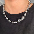 GT 2022 6/8/10/12mm Stainless Steel Bead Chains Ball Necklace DIY Jewelry Punk Chokers Chains Ball Chain Necklace