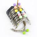 Deepeel BS219 8.5cm Bag Parts Accessories Buckles Bead Purse Kiss Frame Bag Clutch Frame