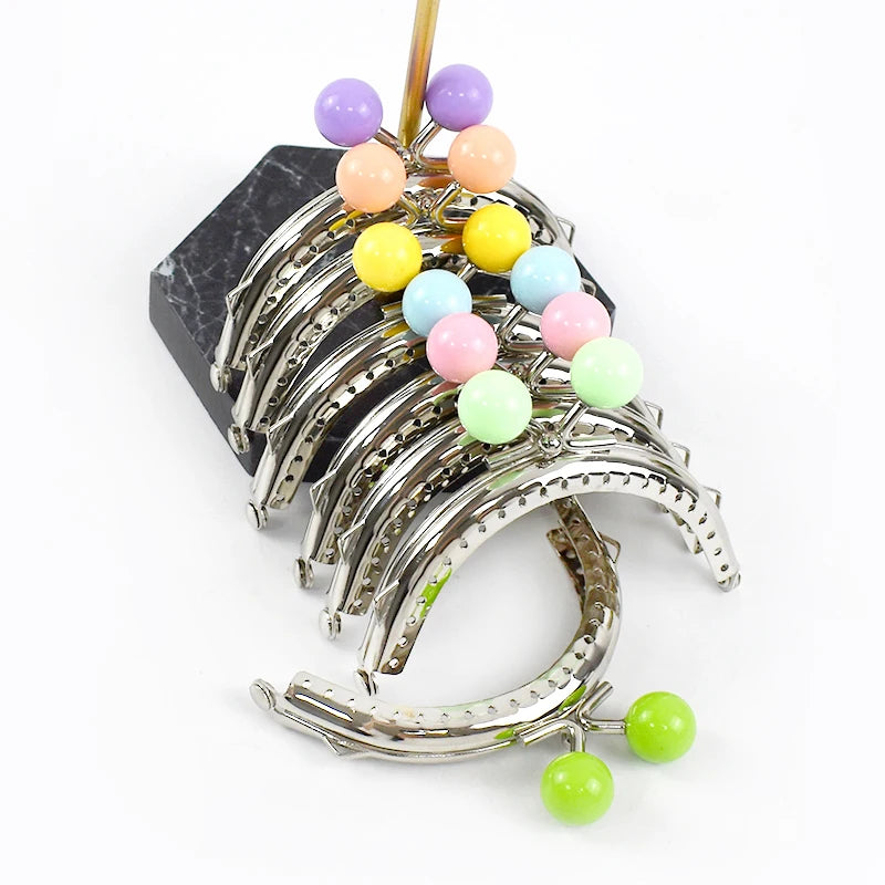 Deepeel BS219 8.5cm Bag Parts Accessories Buckles Bead Purse Kiss Frame Bag Clutch Frame