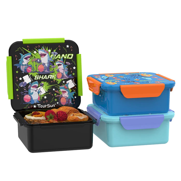Custom Office School Lunch Container Eco Friendly Plastic Bento Lunch Box for Kids