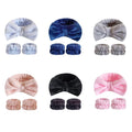 Spa Headband and Wristband Set Face Wash Headband Makeup Skincare Headband Wrist Bands for Washing Face Makeup
