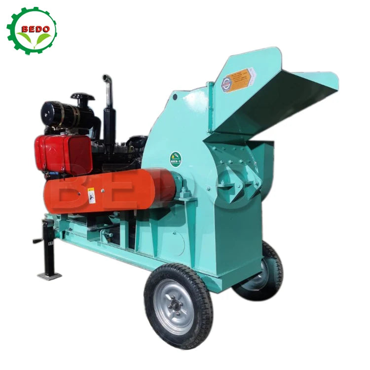 Diesel Engine Impact Crusher Hammer Mill Sawdust Biomass Alfalfa Pulverizer Corn Cob Hammer Mill With Blower