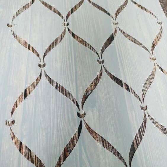 Large Geometric Trellis Stencil 50x60cm Reusable Lattice Pattern Template Eco-friendly PET Painting Walls Floors Home Decor DIY