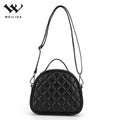 Fashionable Eco-Friendly PU Shoulder Crossbody Bag for Kids Waterproof Black Sling Bag with Zipper Closure Low Price