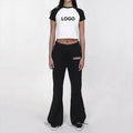 F230227 Custom OEM Casual Comfy Skinny Pants Women Jogging Pants Solid Ladies Sweat GYM Streetwear Casual Pants