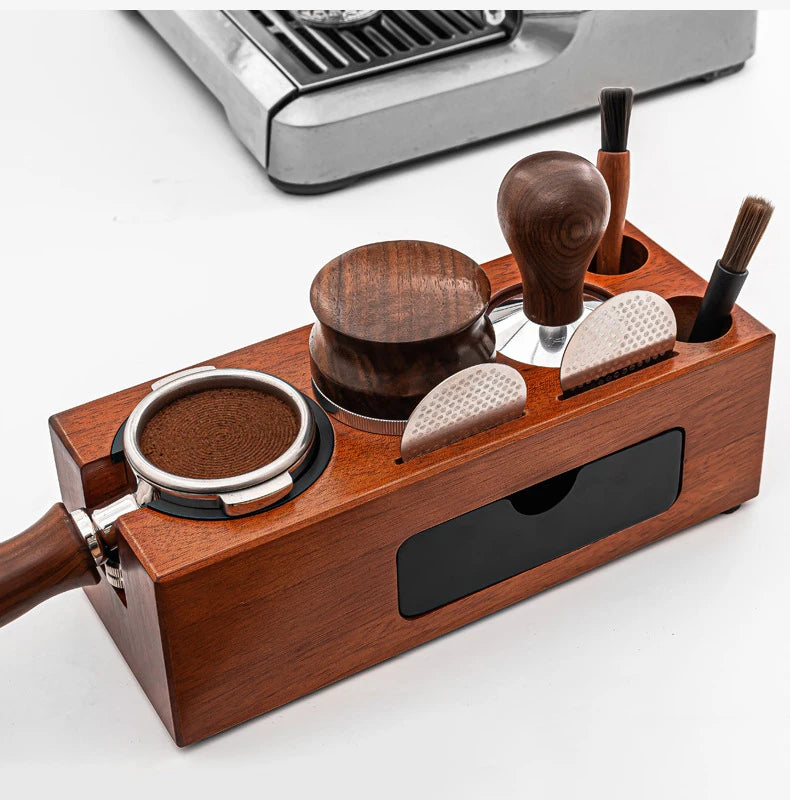 Wholesale Professional Multifunctional Espresso Knock Box Custom Coffee Grounds Accessories Wood Craft Wooden Boxes Wall Signs