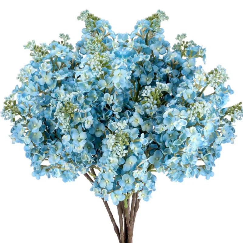 Artificial Lilac Flower Delphinium Antirrhinum Stem Floral Arrangement for Vase Table Centerpiece Wedding Bouquet Home Decor