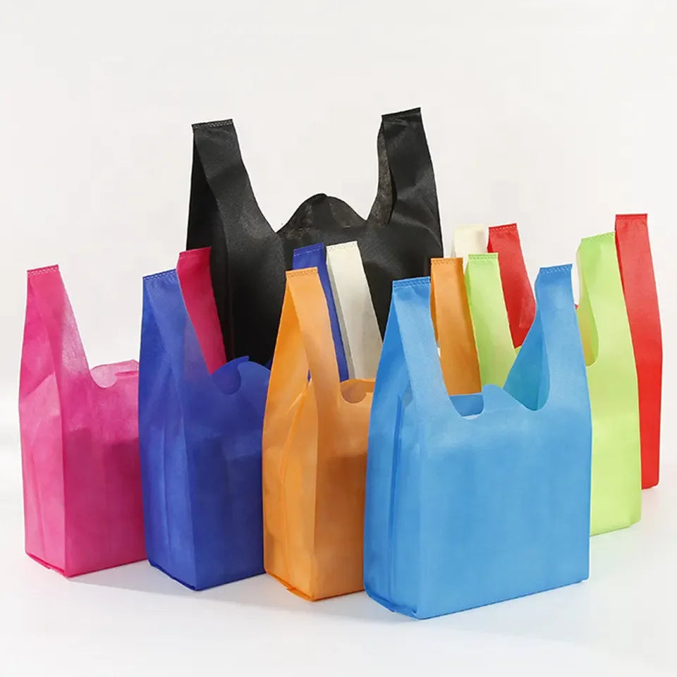 Non-woven Fabric Bag PP Stitched Shopping Bag 70 Gsm Reusable Recycled Custom Carry Tote Bag