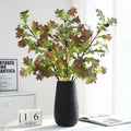 Autumn Color Artificial Oak Leaves Fall Stems for Home Wedding Decoration Vase Filler Table Centerpiece