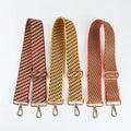 Meetee B-S2142 5cm Wide Canvas Striped Shoulder Ladies Bag Accessories Thickening Adjustable Decompression Bag Strap