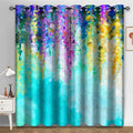 Bindi Floral Design 3D Digital Printed Blackout Window Curtain Hotel Ready-Made Curtains & Valances for the Room