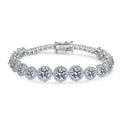 Factory Wholesale Luxury Gra 10ct Moissanite Bracelet S925 Sterling Silver Fine Fashion Jewelry Bracelets Bangles for Women