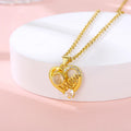 Letter Heart Necklace Personalized  Customized Photo Projection Necklace Love Heart Jewelry for Mother's Day Gift