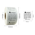 Custom Stamping Paper Adhesive Sticker Roll 5x5cm Waterproof Die Cut Label for Candle Craft Packaging Custom Brand