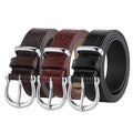 High Quality Classic Fashion Design Casual Jeans Alloy Pin Buckle Cow Hide Leather Women's Belt with Adjustable Length