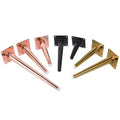 Modern Iron Chrome Tapered Furniture Legs for Sofa and Chair Support Living Room Use Gold Finish VT-03.110