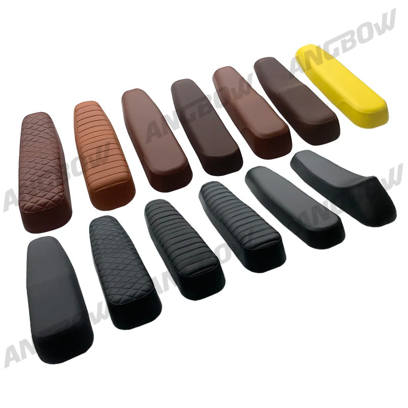 Customize Size PVC PU Long Electric Bicycle Seat Saddle for Super E-bike 73 Honda Monkey Motorbike