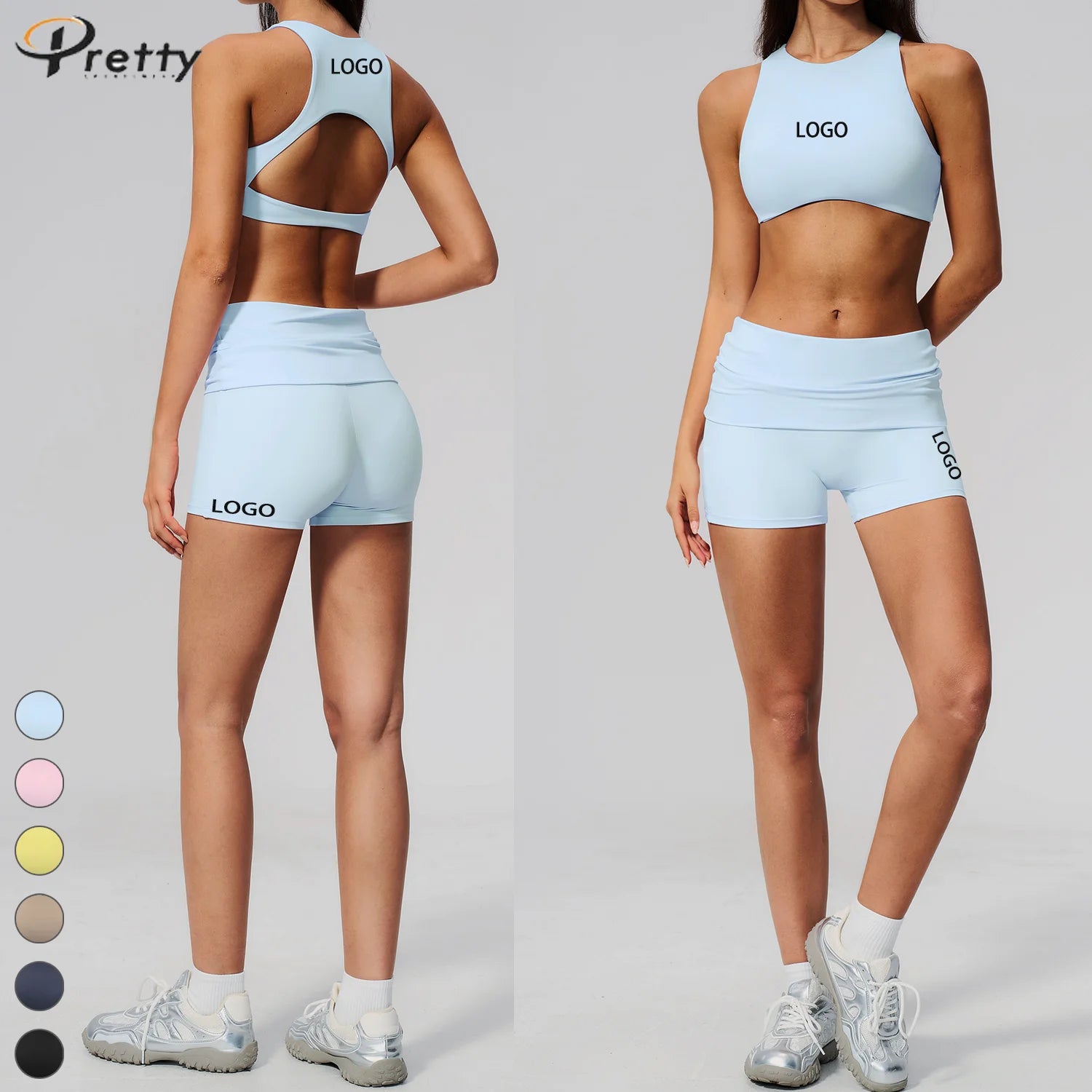 Gym Fitness Sets for Women High Quality Sports Outfit Scrunch Leggings and Bra Long Sleeve Active Yoga Wear Workout Sportswear