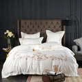 Luxury Striped Sabanas Duvet Cover Silk Satin Printed Bedding Sheet Pillowcover Set MegaBDM
