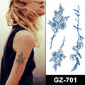 Factory Sale Waterproof Sweatproof Long Lasting 2 Weeks Semi-permanent Herbal Plant Fruit Juice Tattoo Sticker