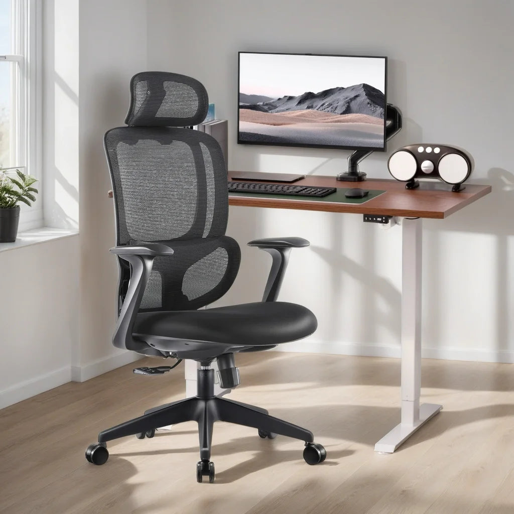Modern Swivel Ergonomic Office Mesh Chair Adjustable  High Back Mesh Office Chair Desk Chairs for Manager Office Furniture