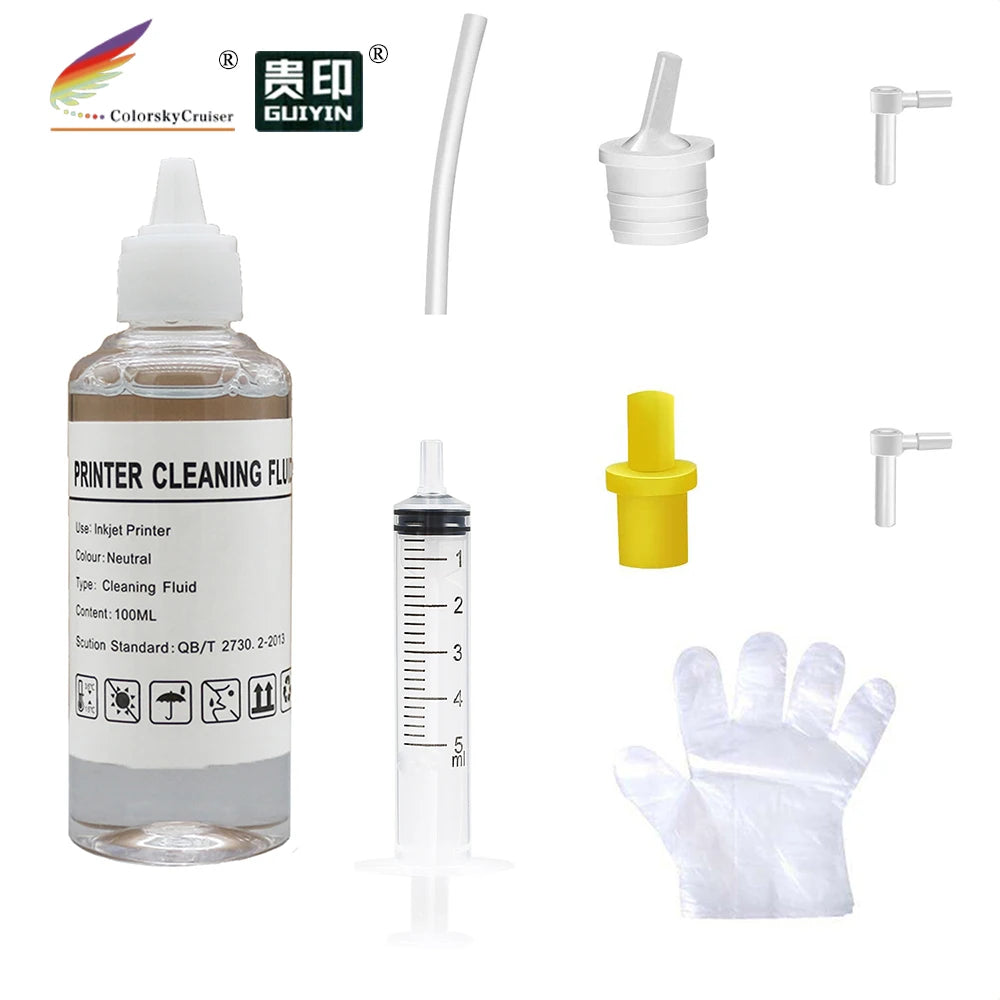 Print Head Cleaner Cleaning Solution Liquid Fluid for HP 774 P2V99A P2W00A P2V97A P2V98A 100ml ACC-CF100