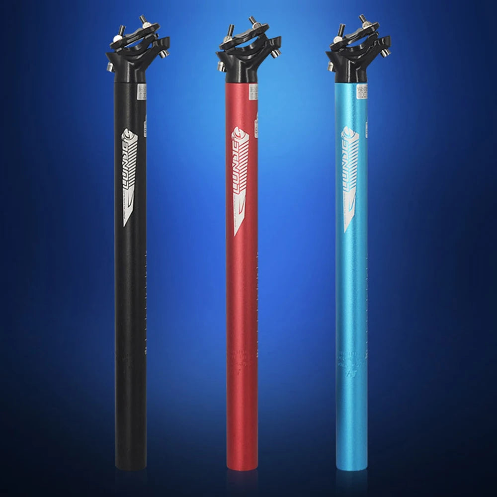 Bicycle MTB Seatpost 27.2 30.9 31.6mm 400mm Aluminum Alloy Seat Tube Long Fixed Gear Seat Post Extension Bike Parts Accessories