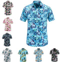 Custom Wholesale Cotton Digital Printing Men's Hawaiian Shirts