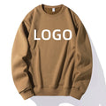 2025 Heavy Custom Embroidery Cotton Sweater Blank Plain Custom Men's Round Neck Pullover Printed Men's Plus Size Men's T-shirt