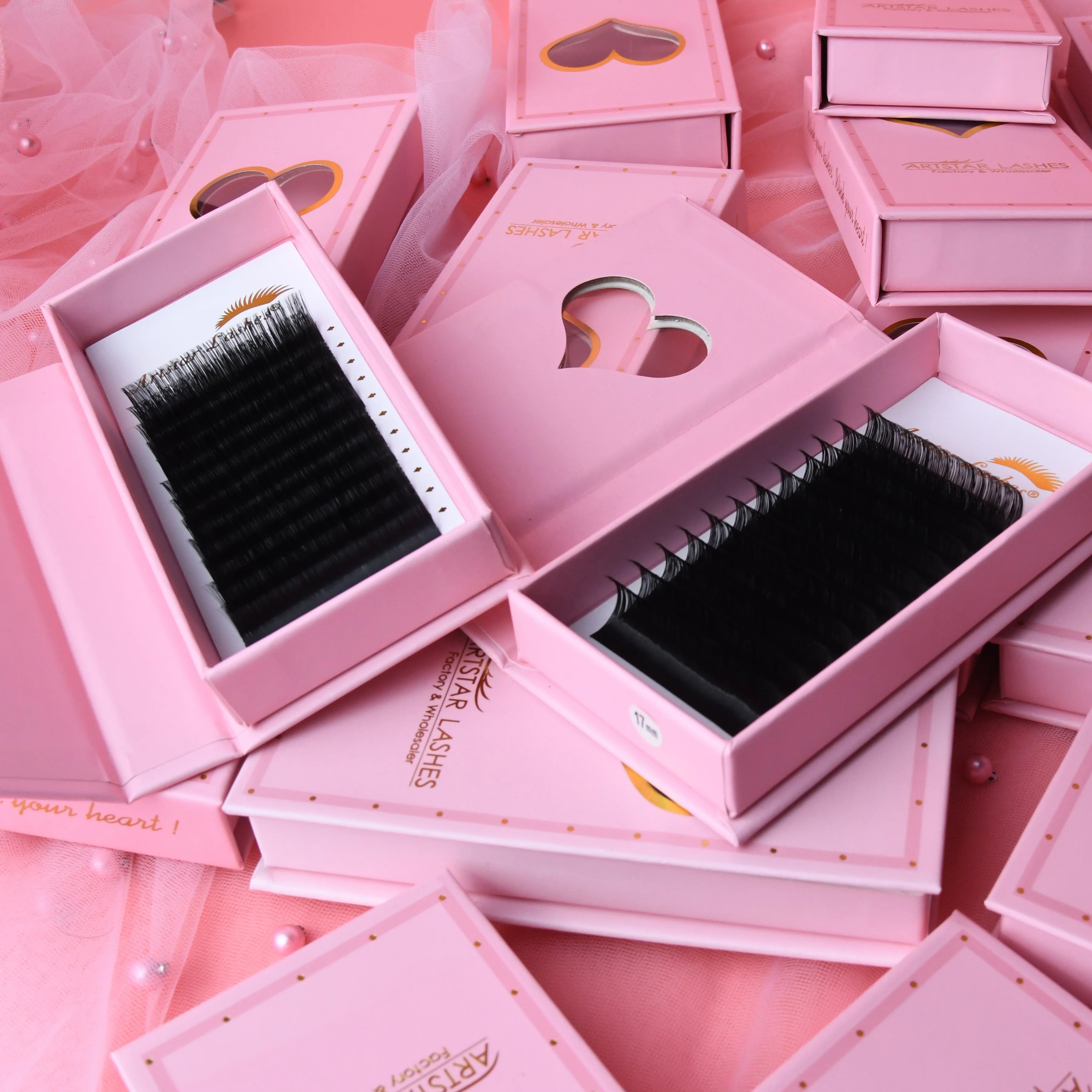 Lashes Extensions Wholesale Easy Fanning Matte 0.03 Fluffy Easy Fan Lashes Tray Easy Fans Eyelash Extention